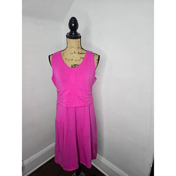Athleta Katniss Hot Pink Casual Summer Dress - Picture 13 of 13